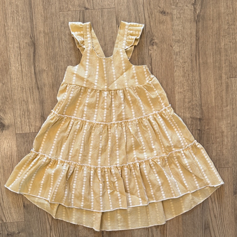 Charming Yellow Kids Dress